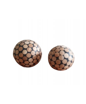 Bola decoración hueso antiguo madera sr-2990-5 