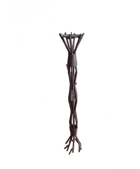 Portavela candelabro hierro ramas d.9cm Alt.48cm