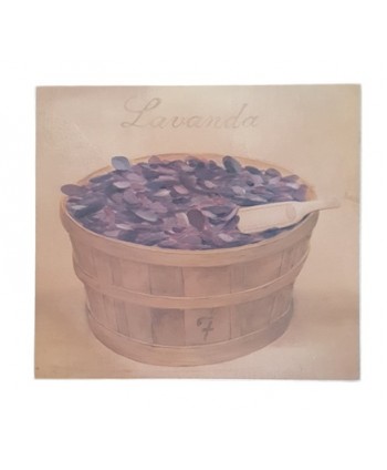 Cuadro lámina 23x23 lavanda