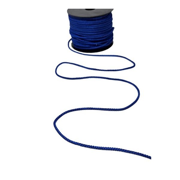 Rollo cordón trencilla rayón 50 mts. 3mm azul