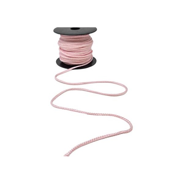 Rollo cordón trencilla rayón 50 mts. 3mm rosa