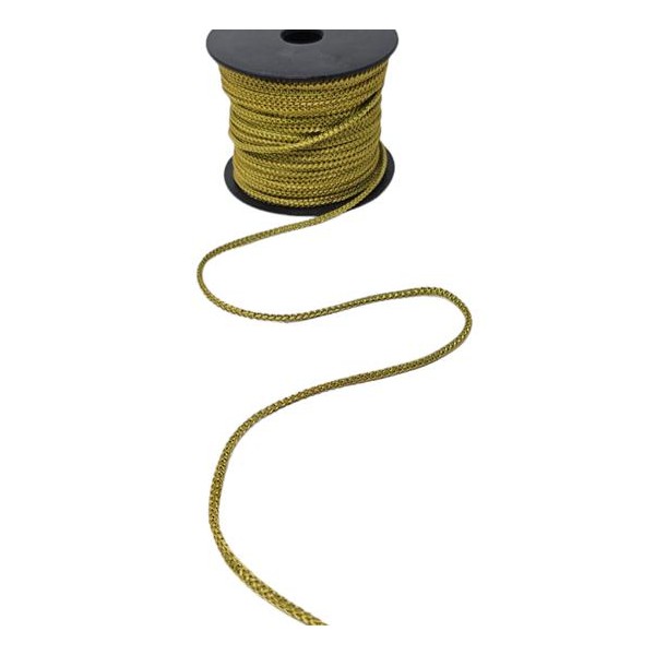 Rollo cordón trencilla rayón 50 mts. 3mm verde