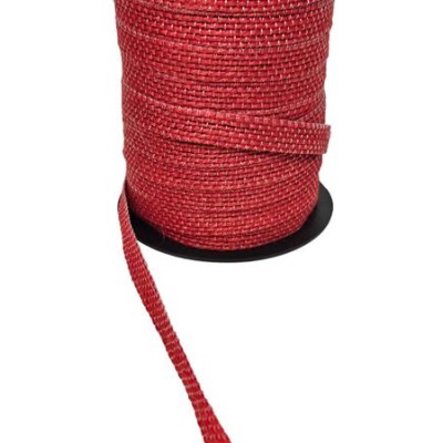 Rollo cinta yute 11mm 50mts  rojo