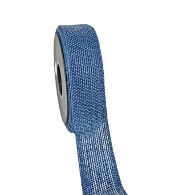 Rollo cinta yute 40mm 20mts  azul