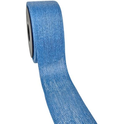 Rollo cinta yute 60mm 20mts  azul cielo