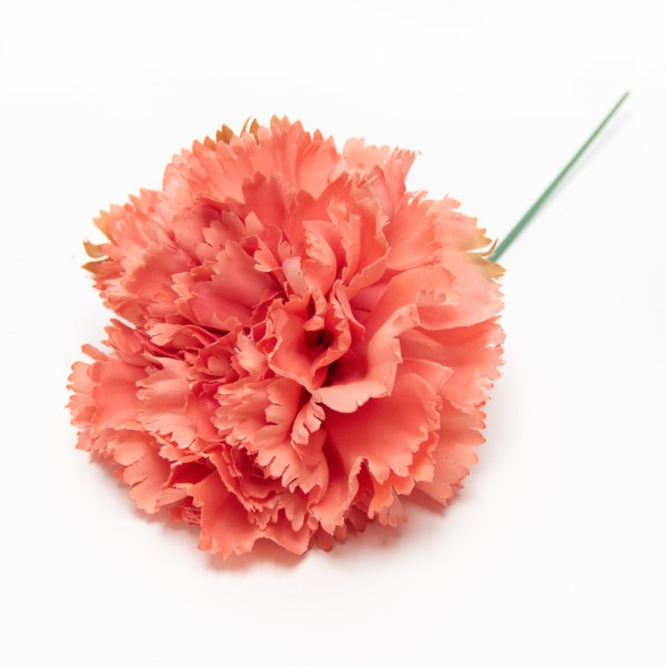 Flor de flamenca clavel d.10cm coral