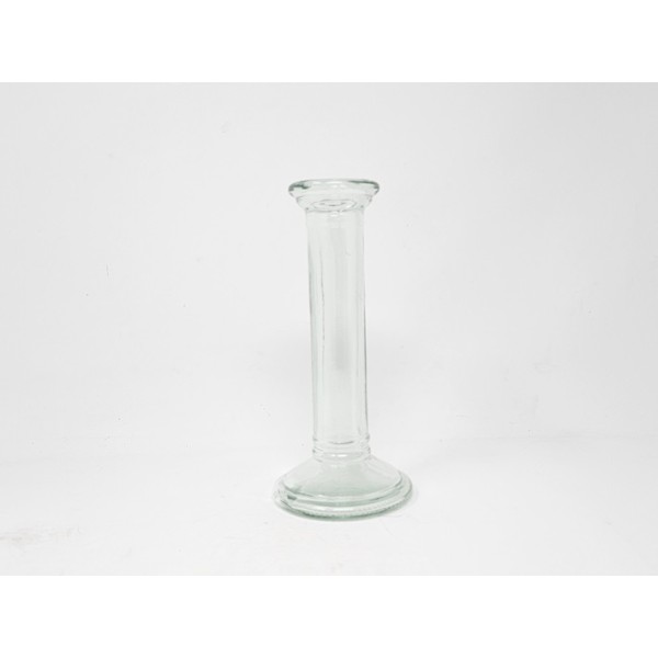 Portavela cristal candelabro columna corinto d.8,5cm Alt.19cm
