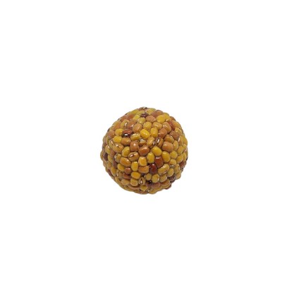 Bola decoración semillas amarillo d 4cm