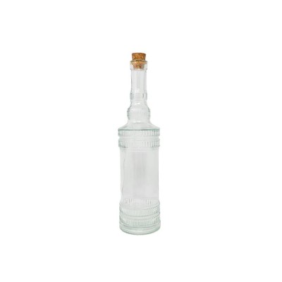 Botella cristal licorera d 8cm Alt 32cm