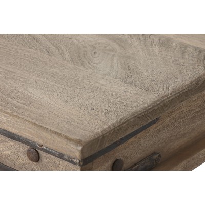 Mesa centro madera maciza170X107X45cm