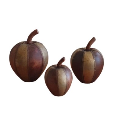 Manzana madera latón d 11cm