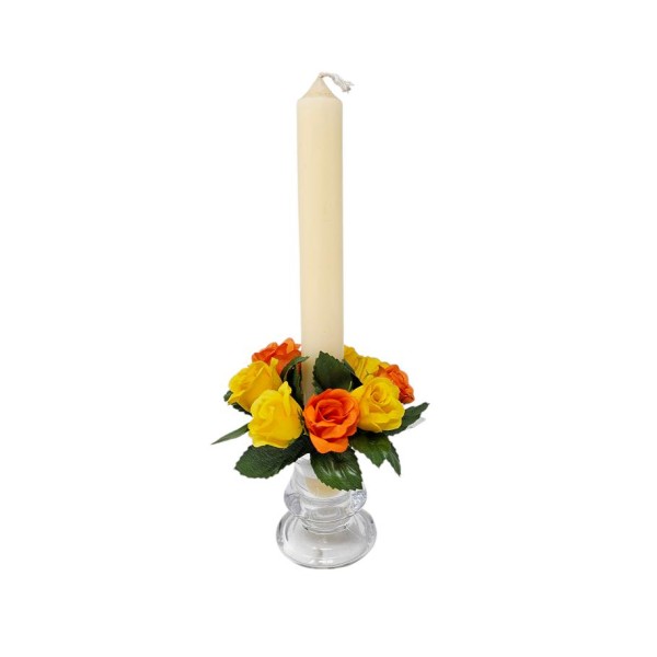 Candel ring o aro para velas 46002 naranja