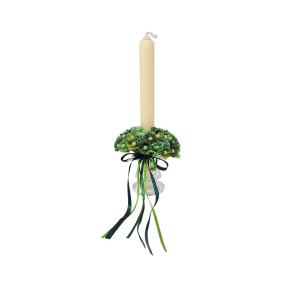 Candel ring o aro para velas 17057 verde