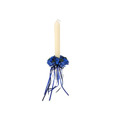 Candel ring o aro para velas septembrina azul