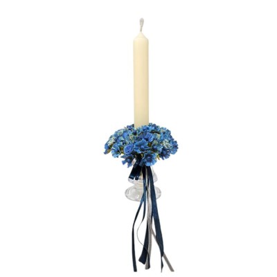 Candel ring o aro para velas 17057 azul