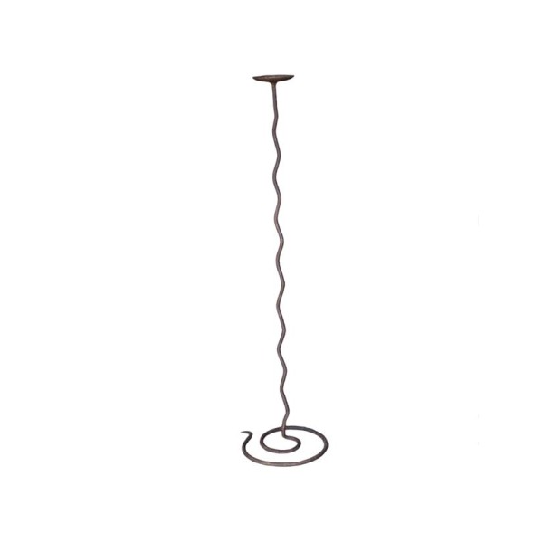 Alquiler candelabro hierro suelo oxidado Alt.107cm marroquí