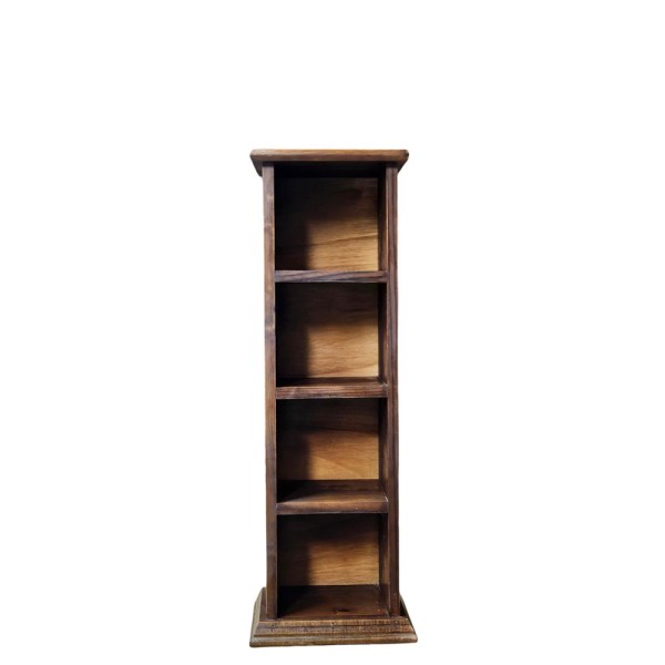 Mueble cd madera 4 huecos 60x17x16cm