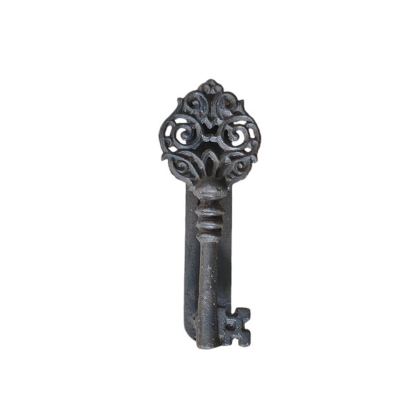 Llamador llave antigua c/embellecedor cerradura 16x6x3cm