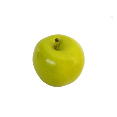 manzana artificial verde d 8cm largo 8cm