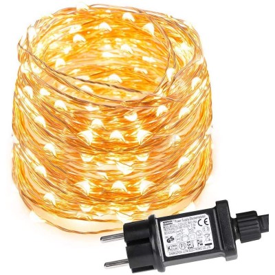 Mini luces navidad cadena 200 micro led 20 mts c/enchufe