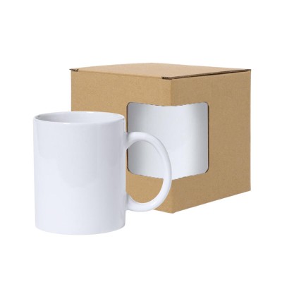 Taza para sublimación 8 x 9 6cm c/caja con ventanilla