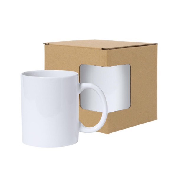 Taza para sublimación 8 x 9,6cm c/caja con ventanilla