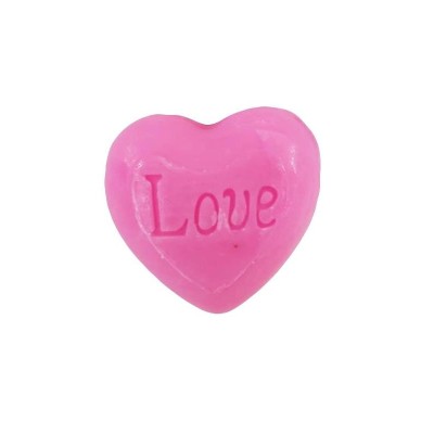 Jabón corazón love 20 grs  rosa