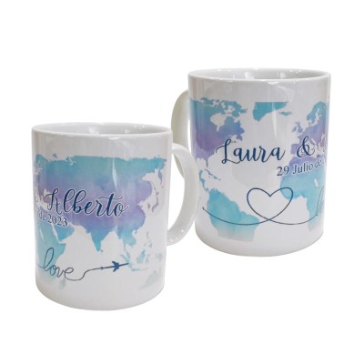 Taza boda personalizada 9 x 8cm