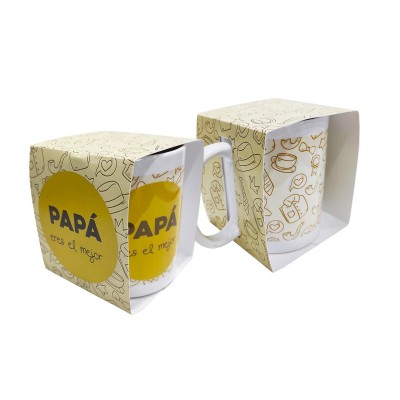 Taza Papá eres el Mejor 9 x 8cm c/caja