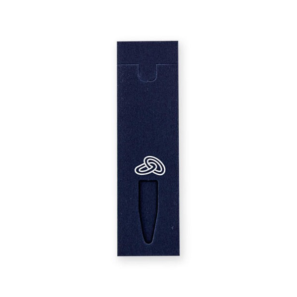 Envase funda bolígrafo 6 x 10cm alianzas azul