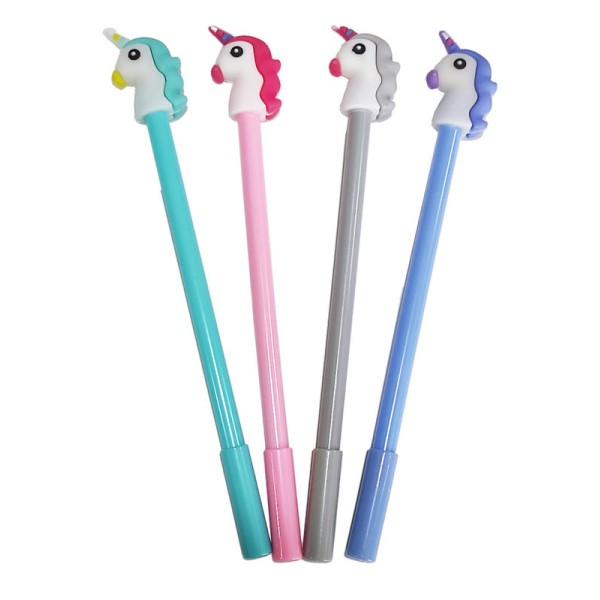 Bolígrafo cabezas unicornios surtidos