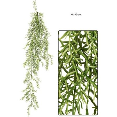 Colgante plástico asparagus 90cm verde