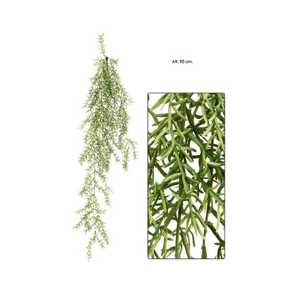 Colgante plástico asparagus 90cm verde