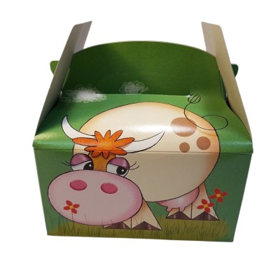 Caja cartón 15x10x10cm animales /payasos/mago/nomos para golosinas