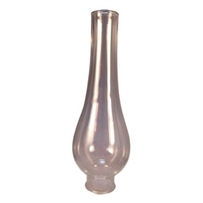 Tulipa tubo quinqué transparente h 21cm d 3 5cm