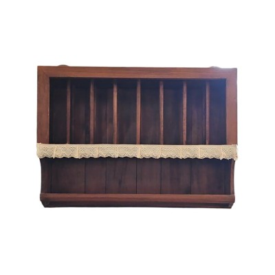 Platero madera pino encerado 62x75x23cm
