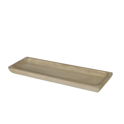 Bandeja madera rectangular 45x15x3cm natural