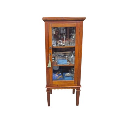 Vitrina cristal 2 baldas 158x58x37 5cm