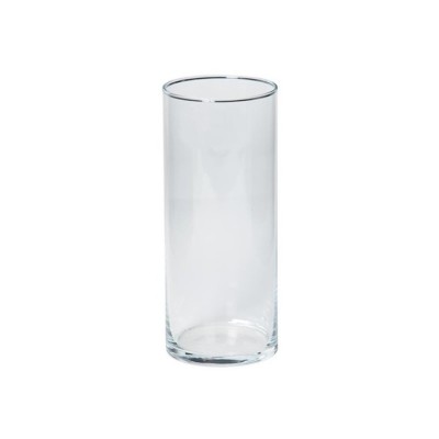 Alquiler florero cristal cilíndrico Alt 20cm x Ø 8 5cm