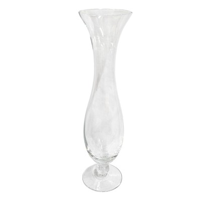 Florero cristal Alt 60cm d 13cm abombado