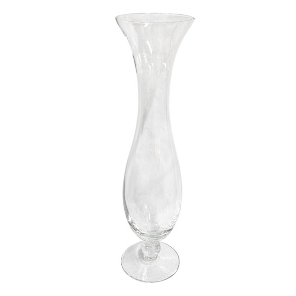 Florero cristal Alt.60cm d.13cm abombado