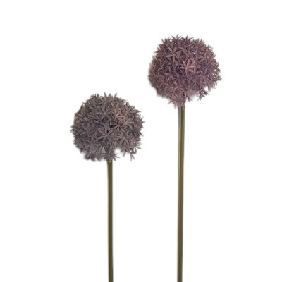 Allium artificial plástico  9cm x 60cm lila