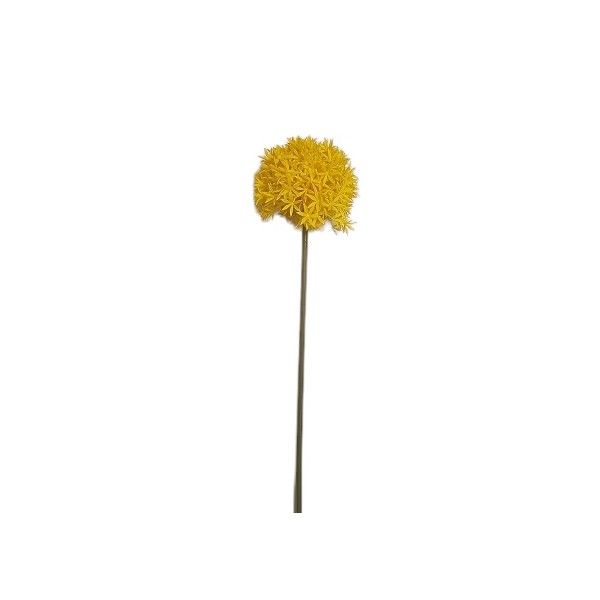 Allium artificial plástico  9cm x 60cm amarillo