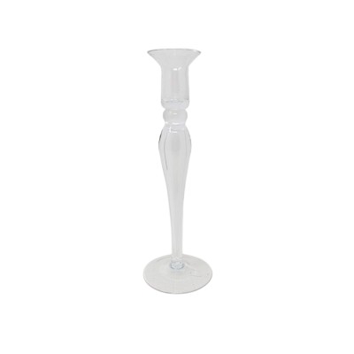 Portavela cristal candelabro Alt 25 d 8cm