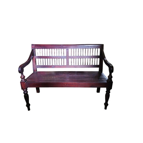 Banco madera barrotes 120x49x91cm