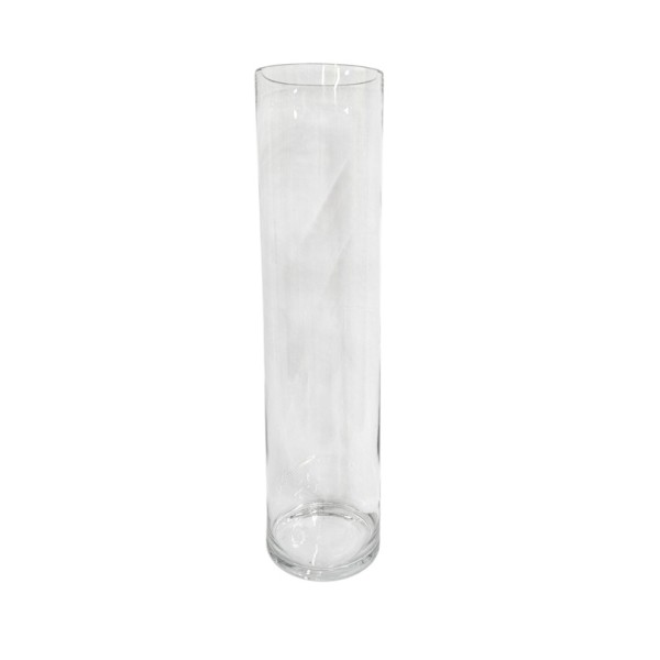 Florero cristal cilíndrico Alt.60cm x d.15cm 