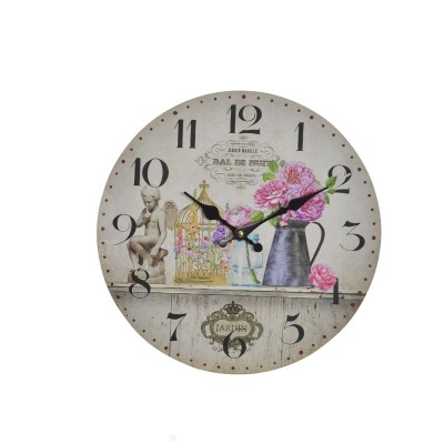Reloj pared d.34cm jarra