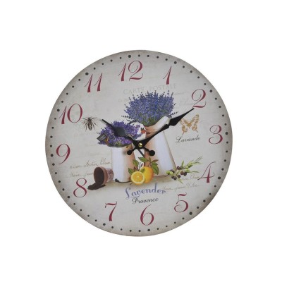 Reloj pared d 34cm lavanda