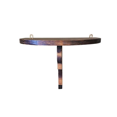 Ménsula madera pino nogal 35x28x25cm