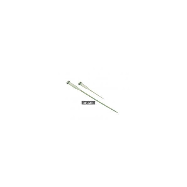 Tubo plástico 15cm para flores naturales con punta para pinchar